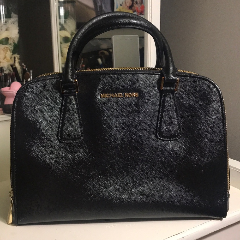Reese Double Zip Satchel by Michael Kors